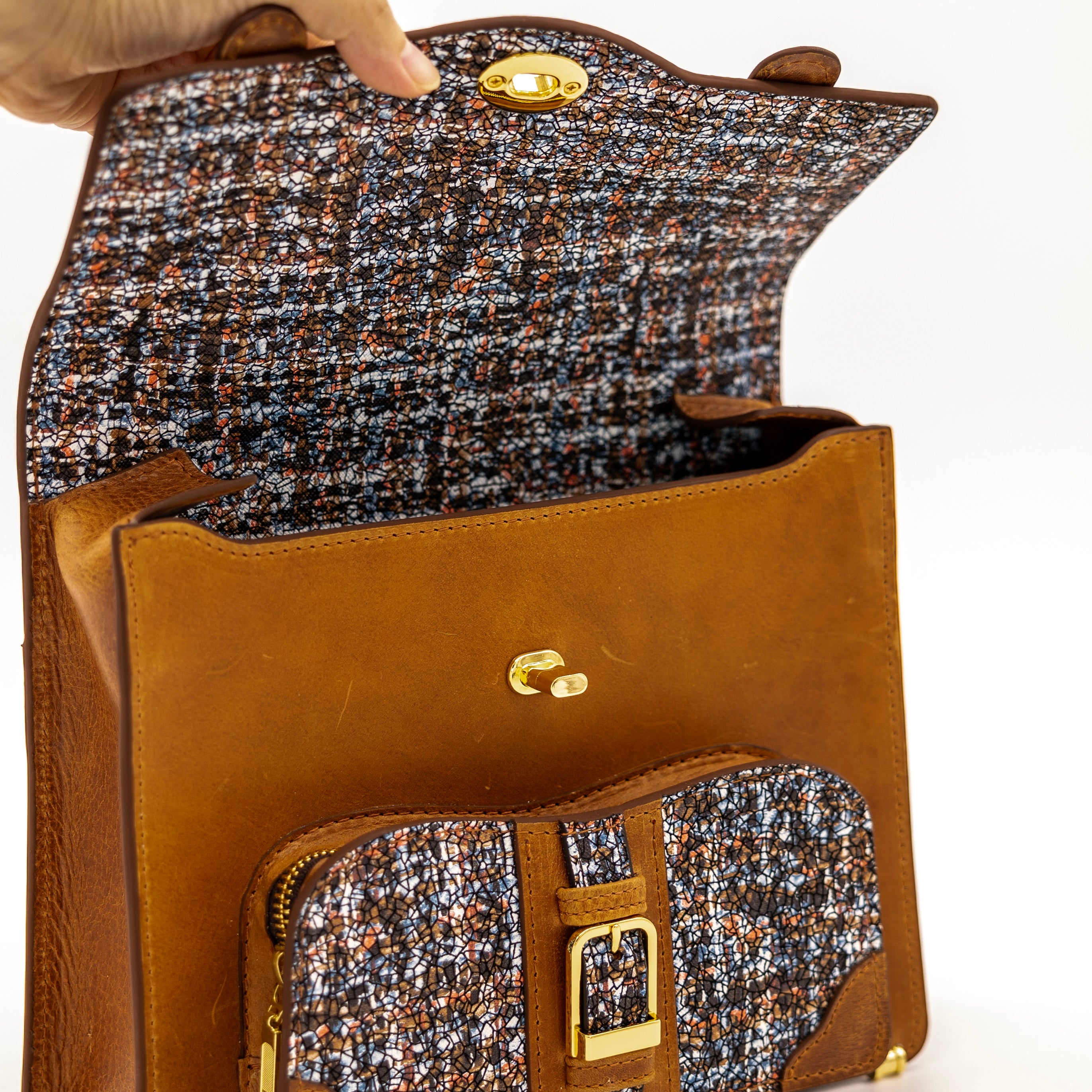 【限定】 miniサッチェルバッグ(light brown A)