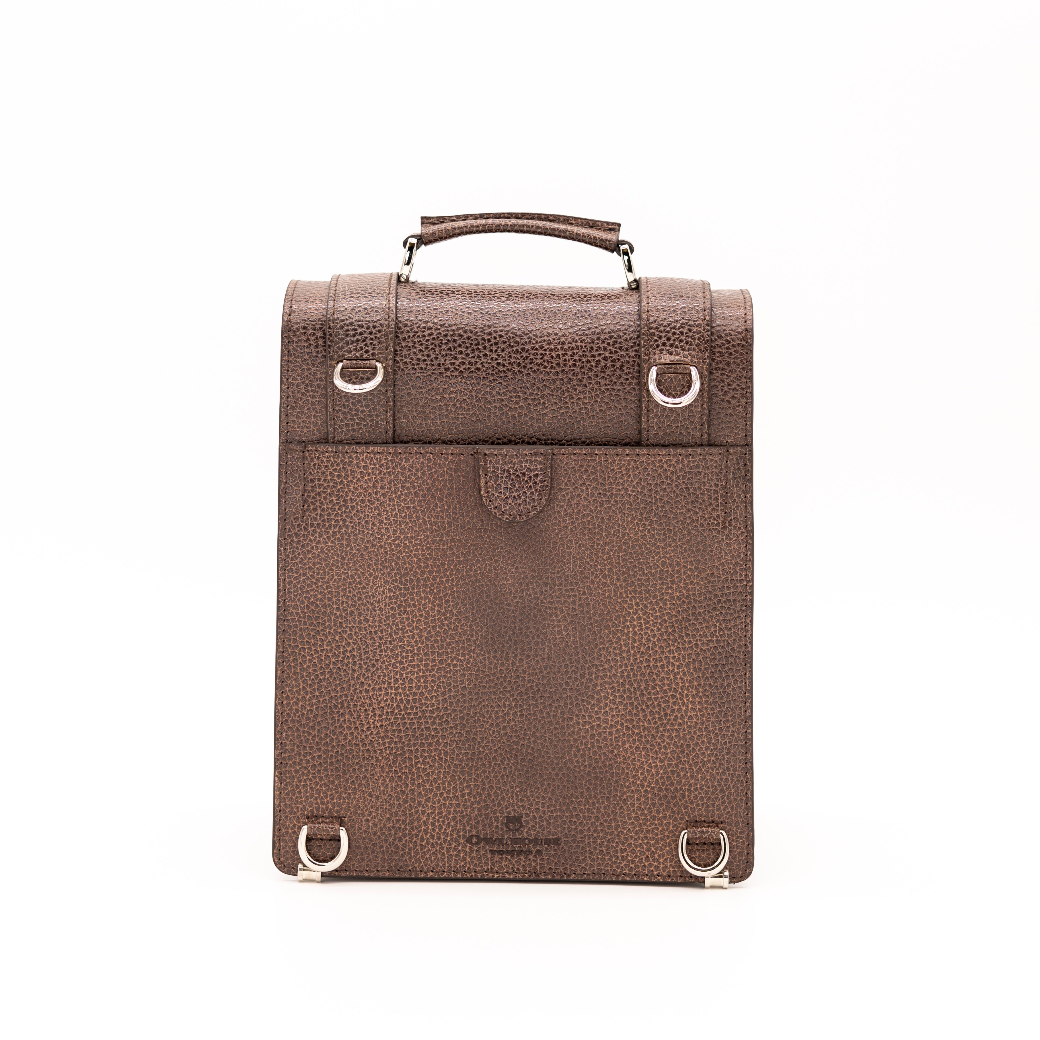 タテ型サッチェルバッグ(brown)