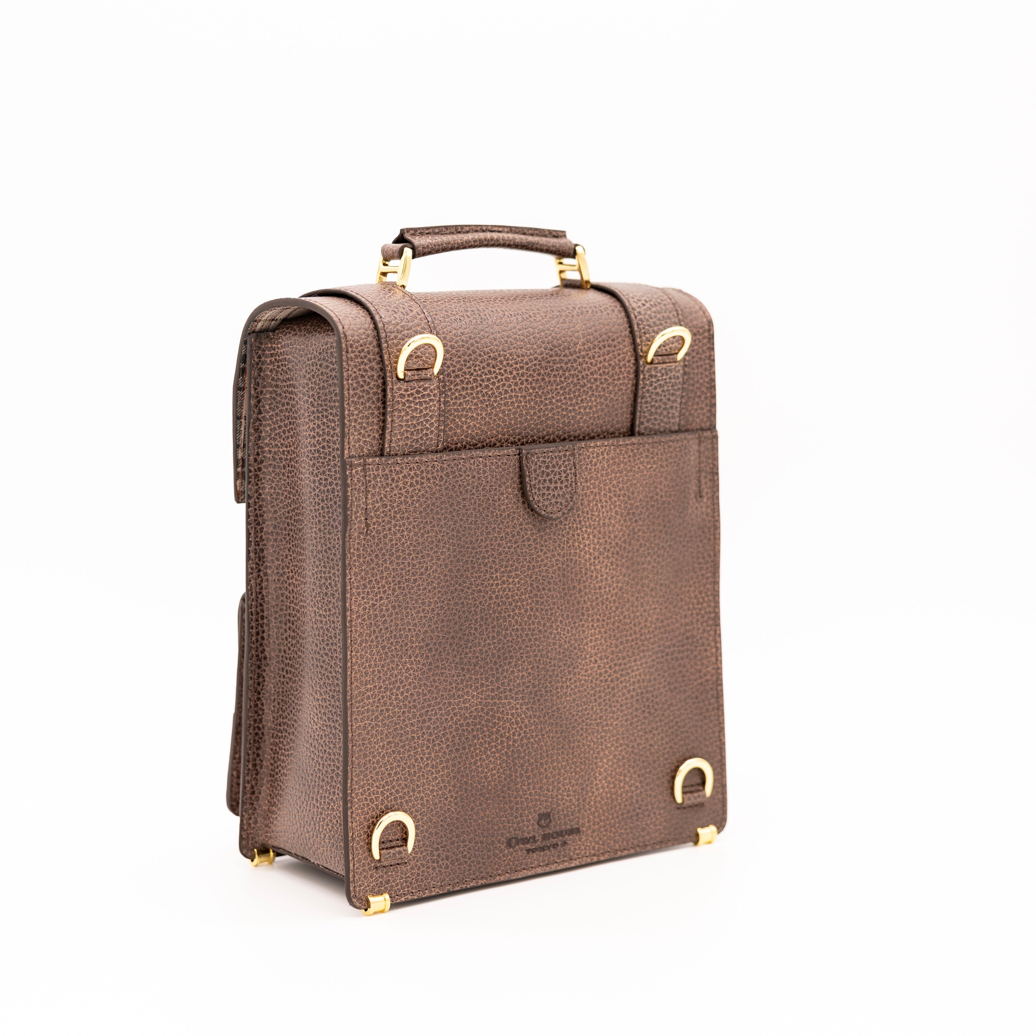 タテ型サッチェルバッグ(brown)