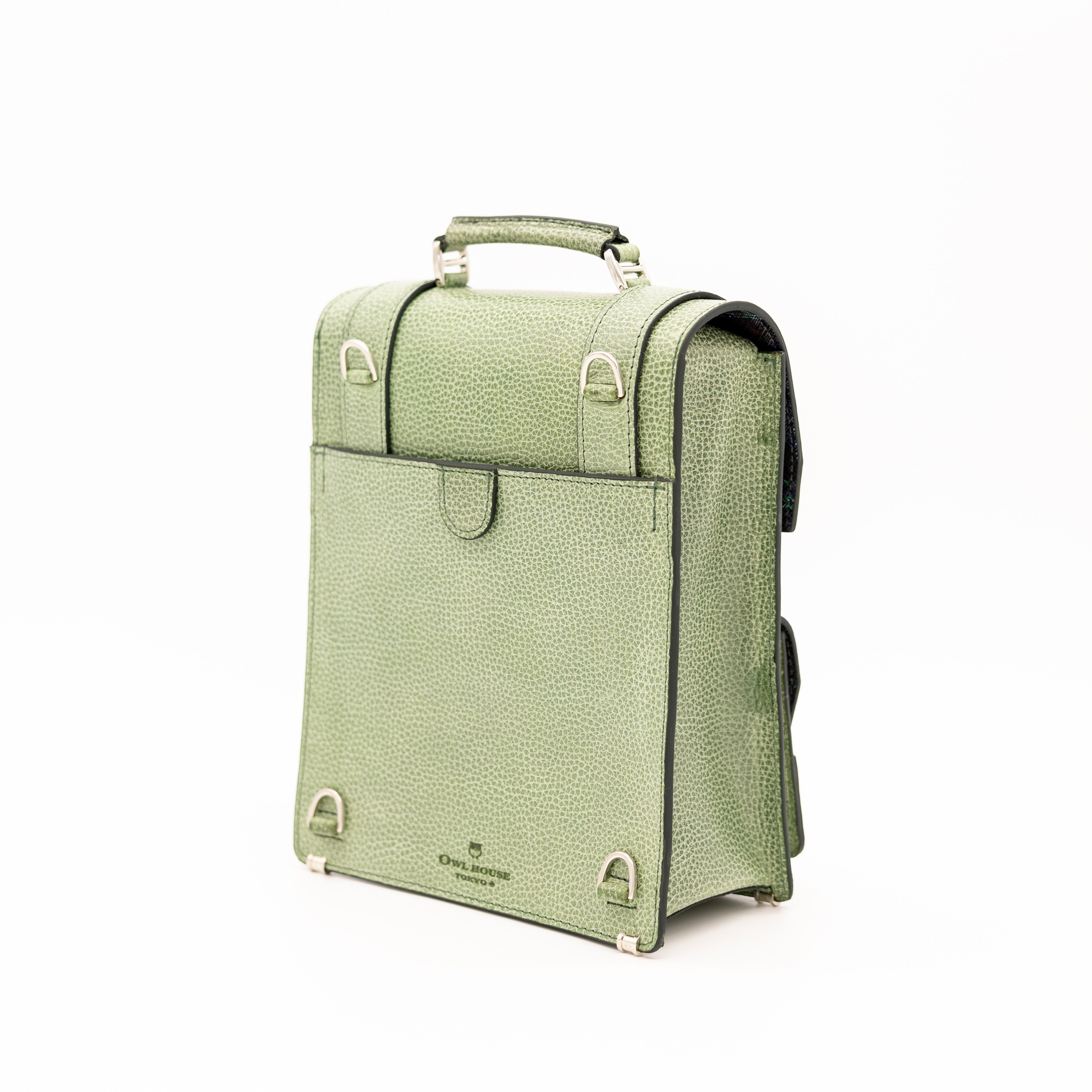 タテ型サッチェルバッグ(Light Green)