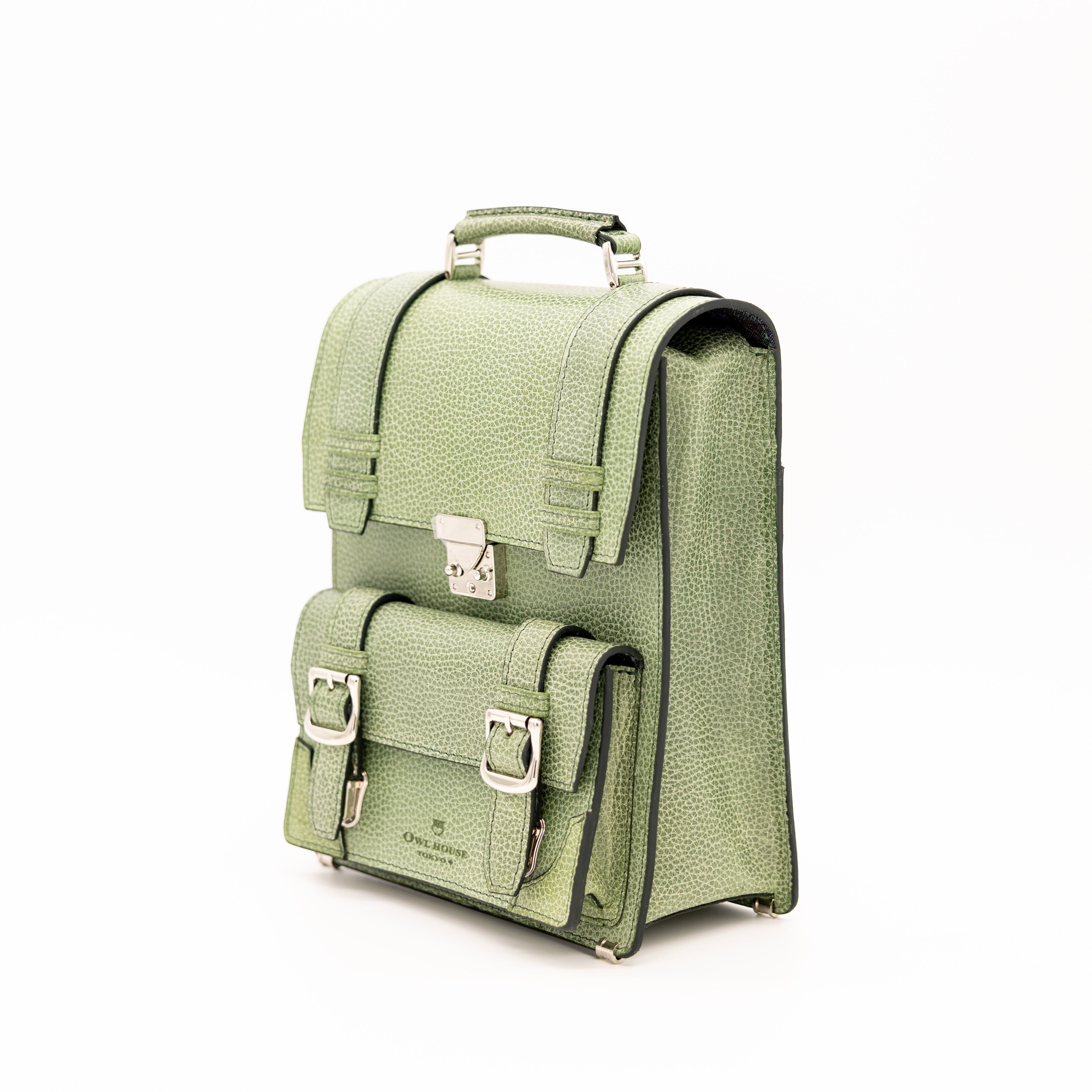 タテ型サッチェルバッグ(Light Green)