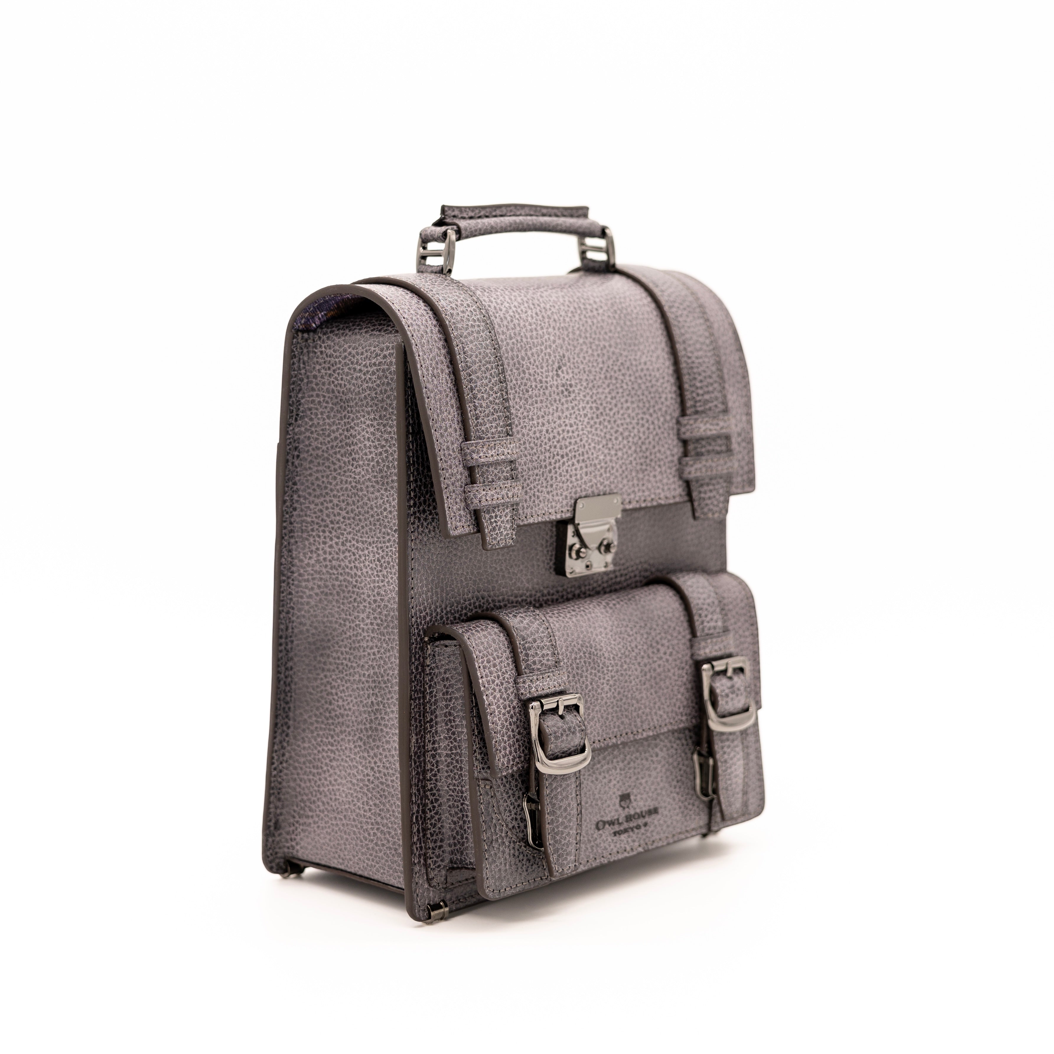 タテ型サッチェルバッグ(dark gray)
