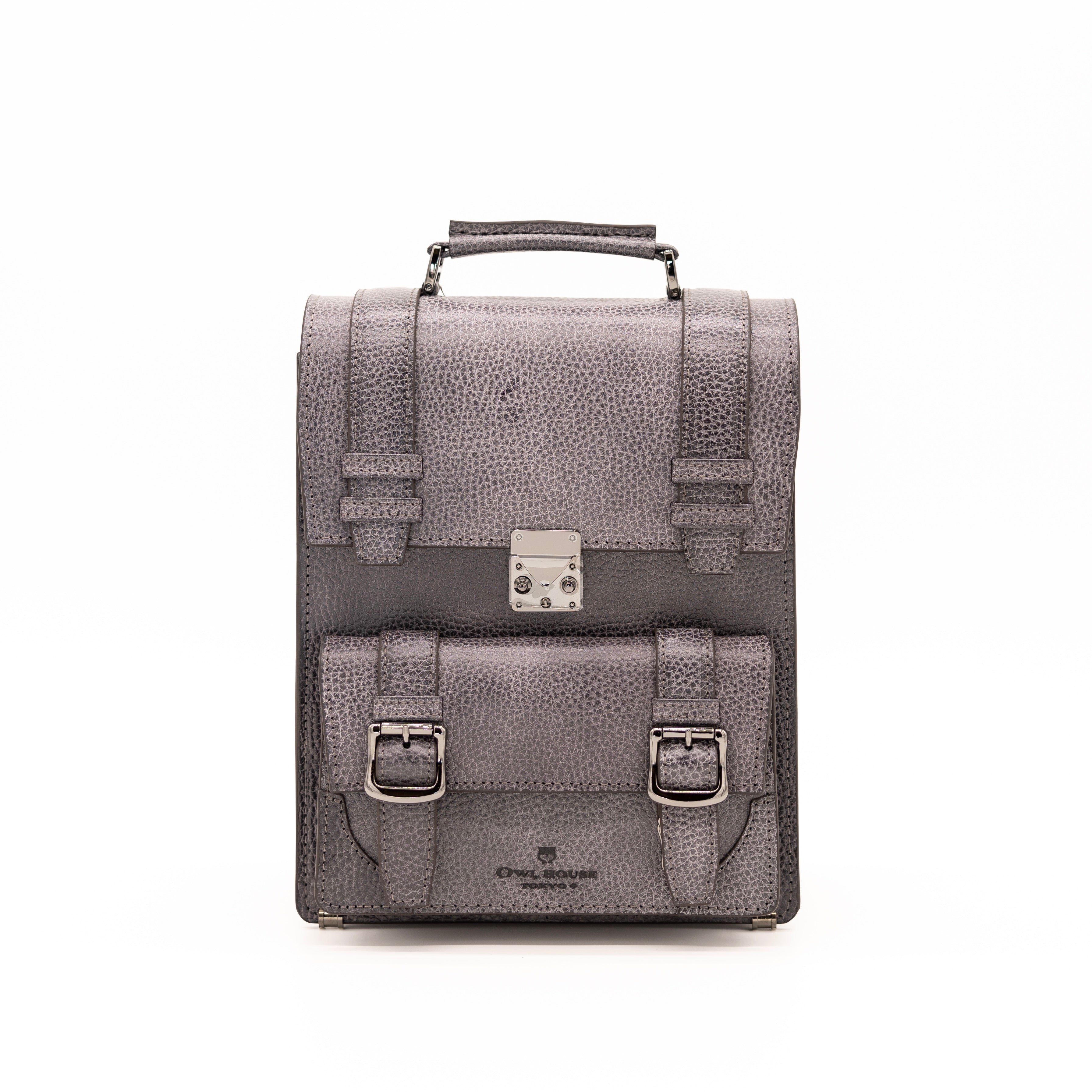 タテ型サッチェルバッグ(dark gray)