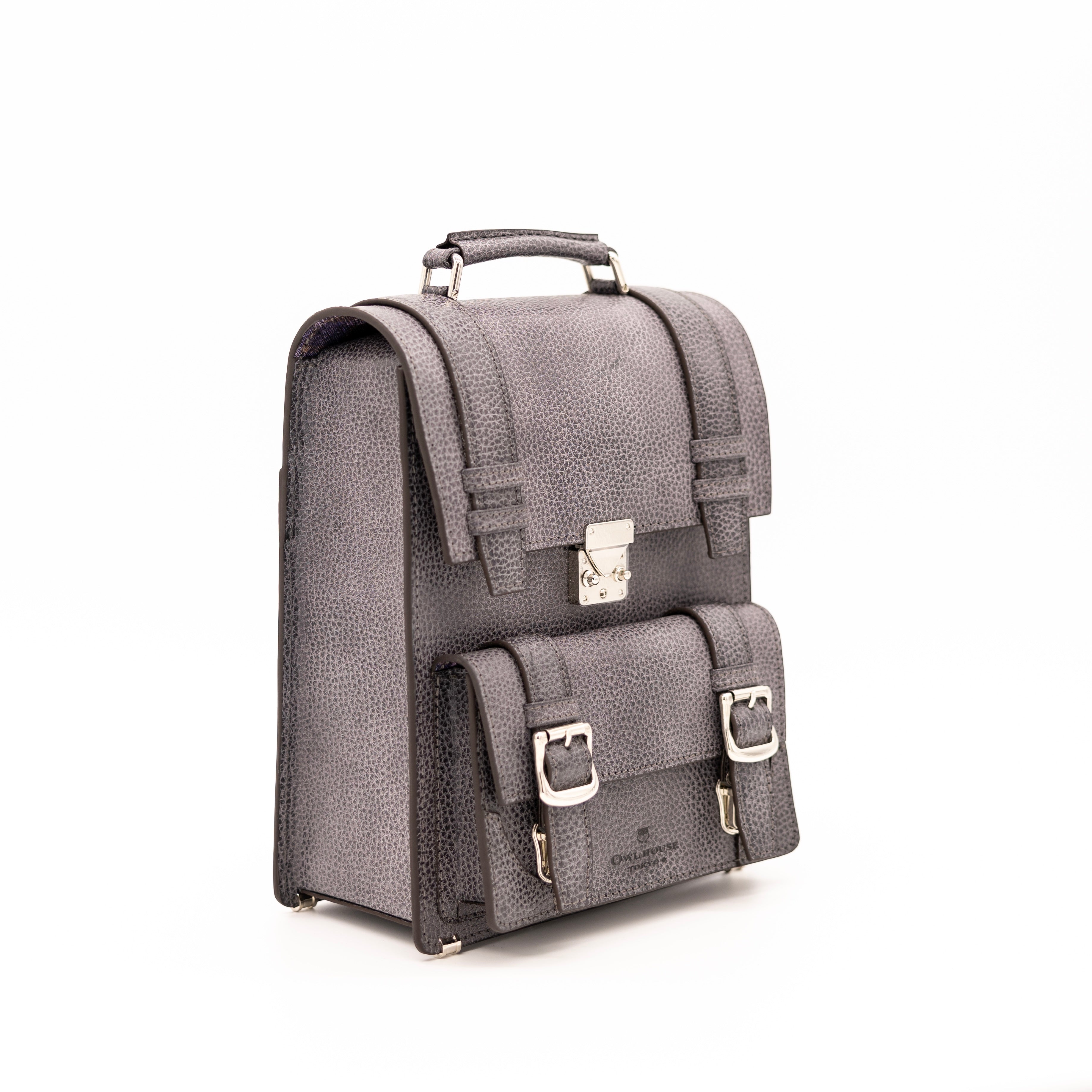 タテ型サッチェルバッグ(dark gray)
