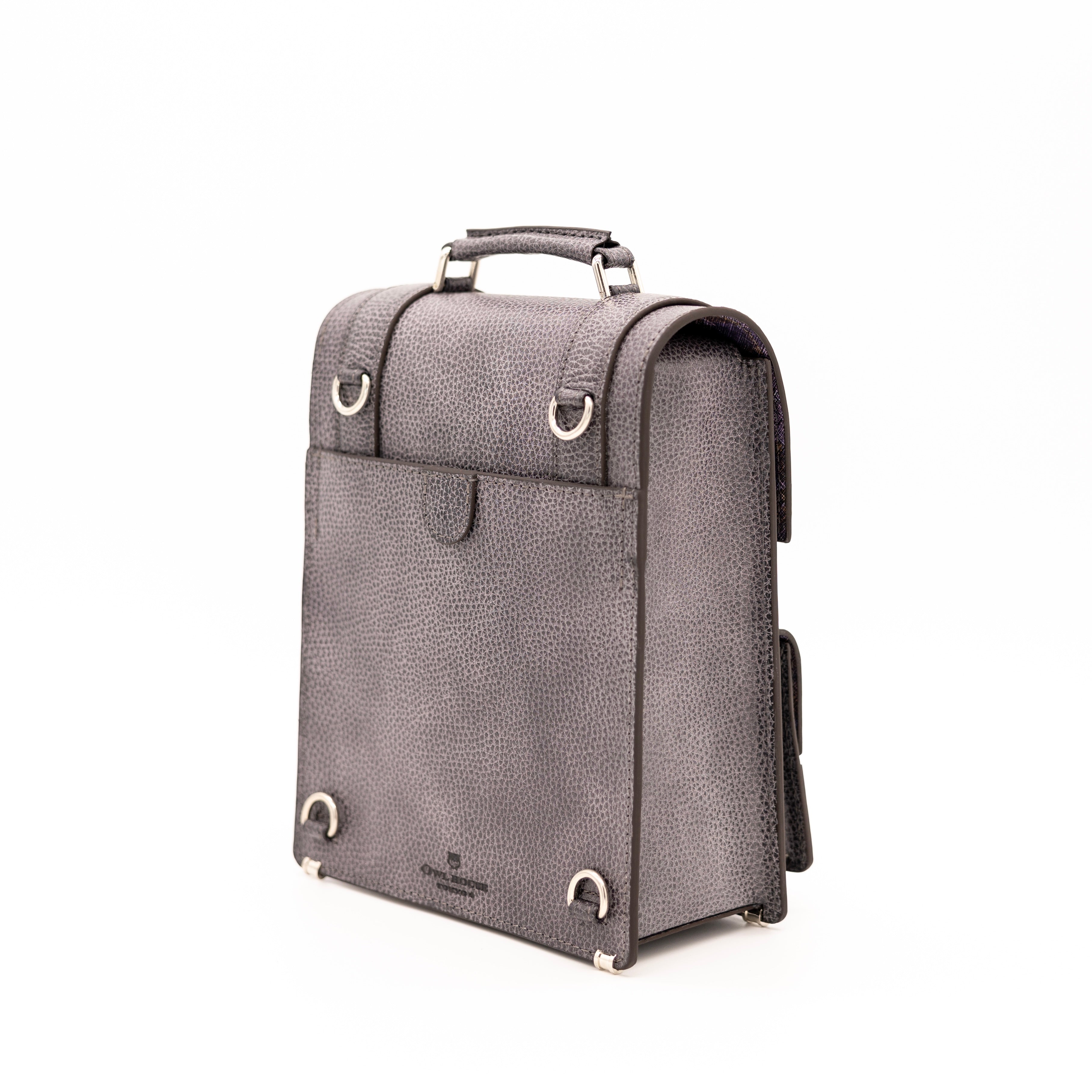 タテ型サッチェルバッグ(dark gray)