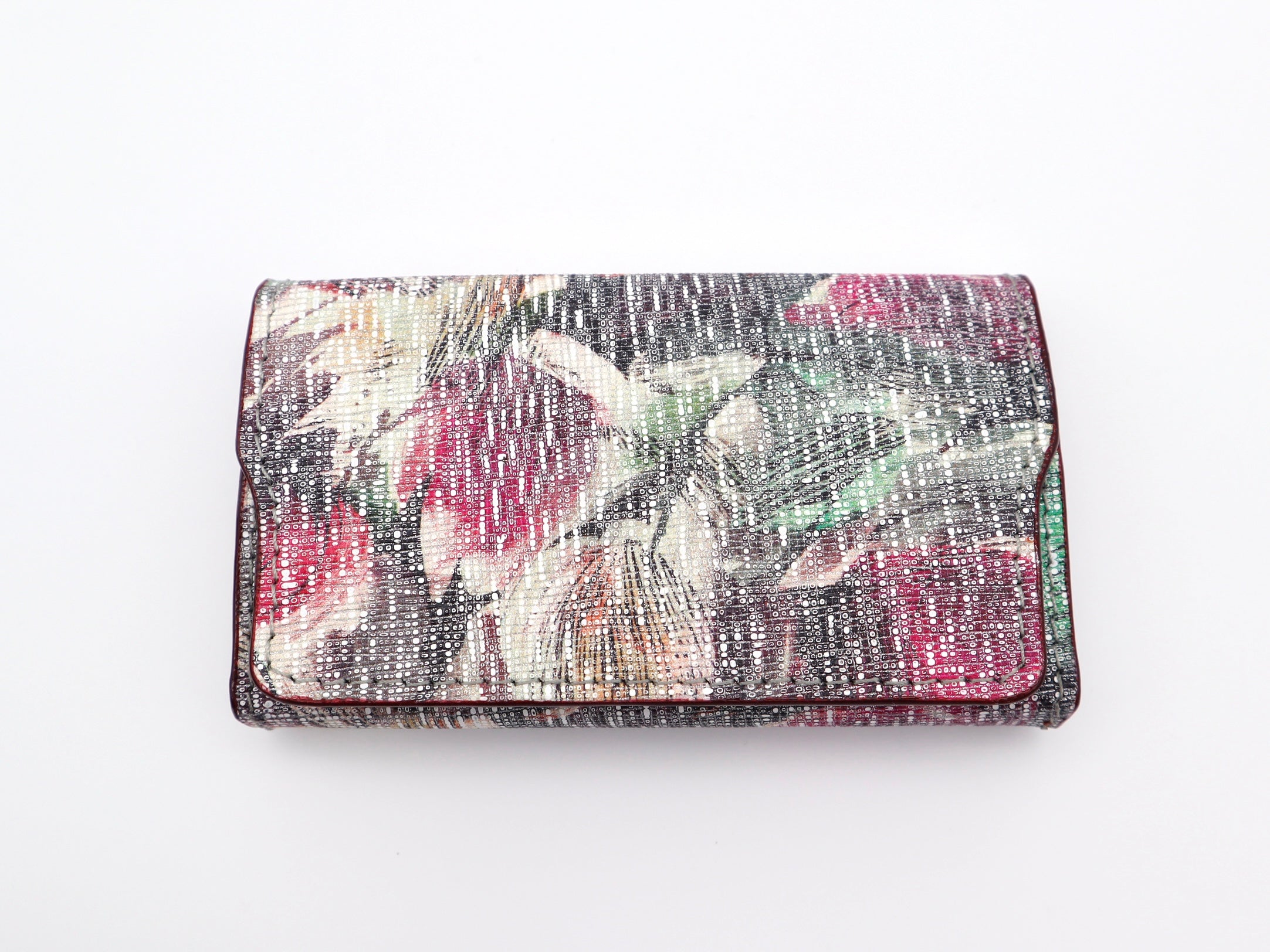 本革カードケース flower
