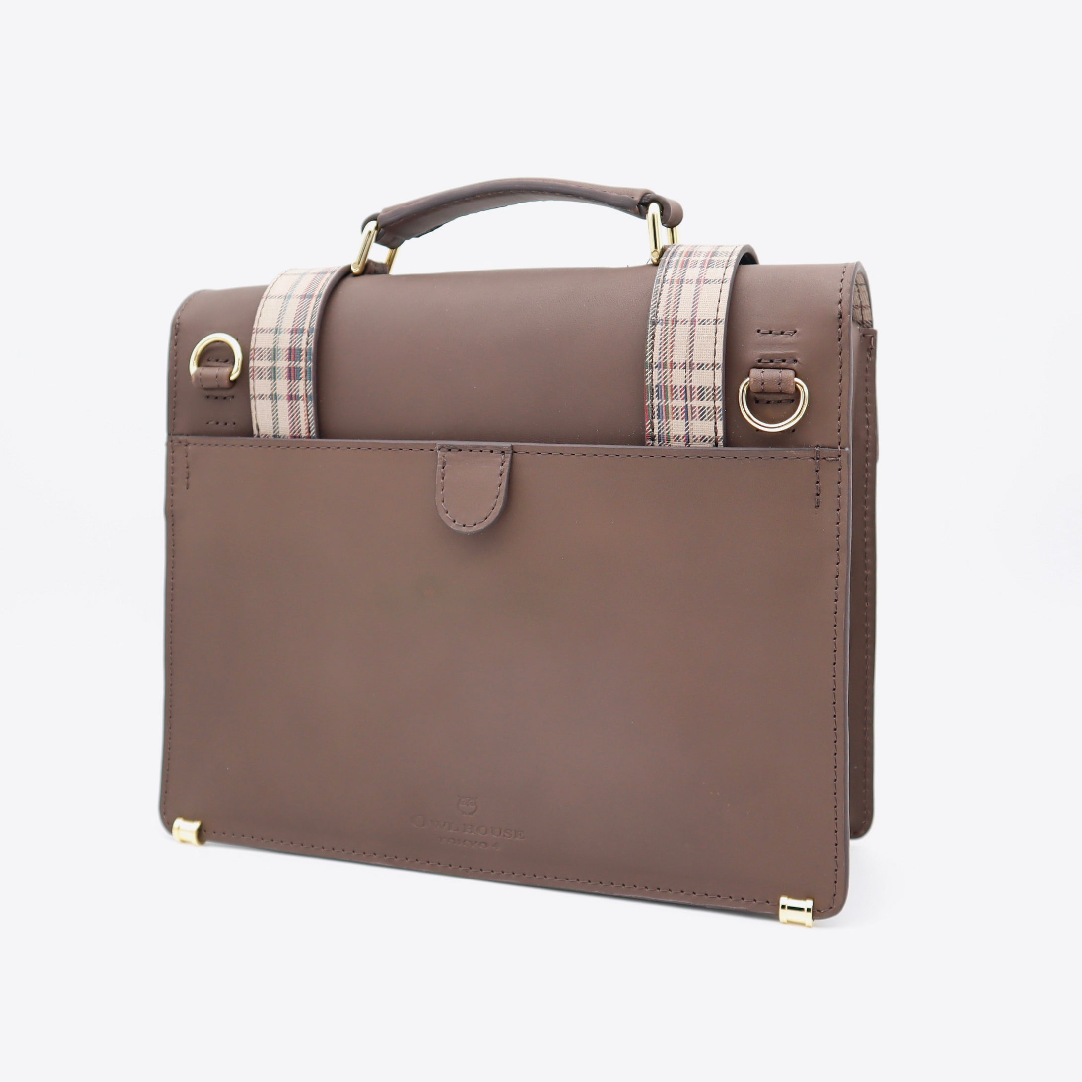【限定】 miniサッチェルバッグ(dark brown/beige)