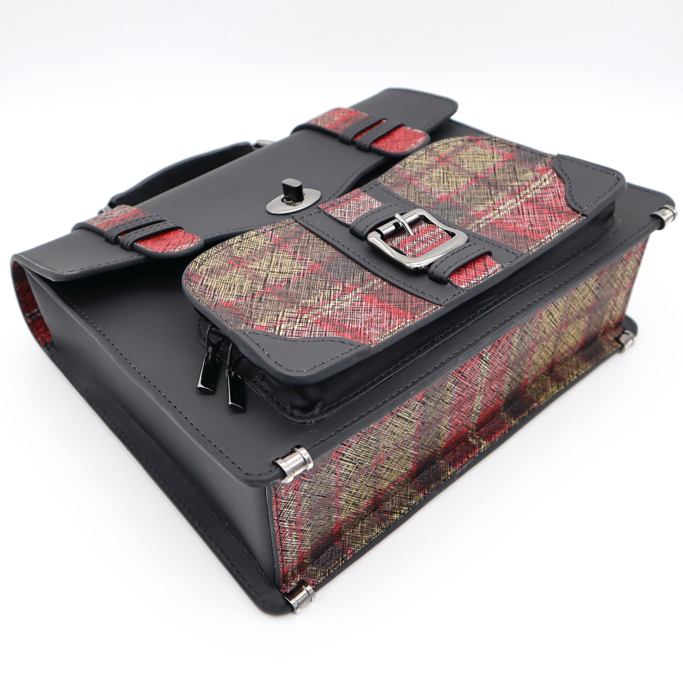 【限定】 miniサッチェルバッグ(black/red)