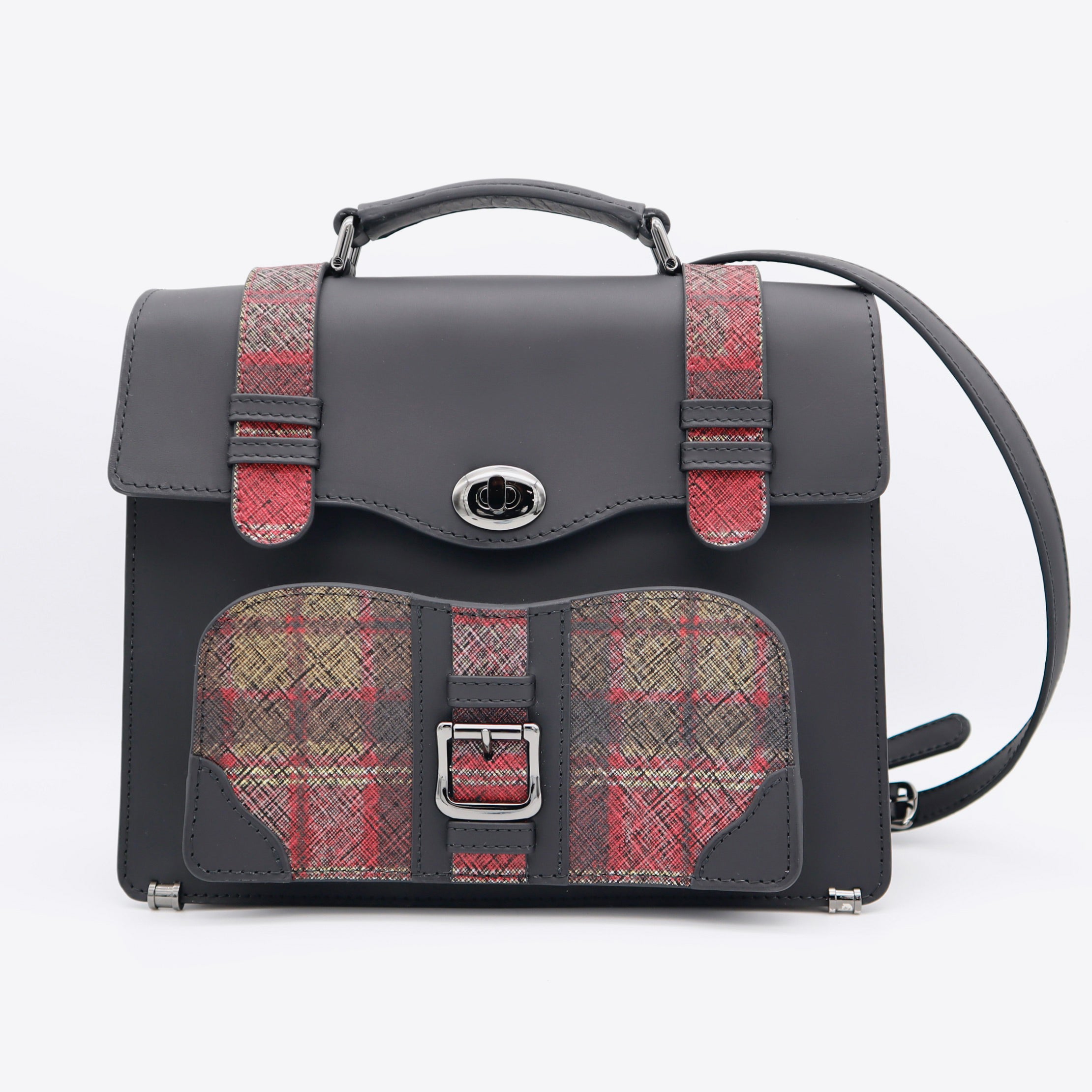 【限定】 miniサッチェルバッグ(black/red)