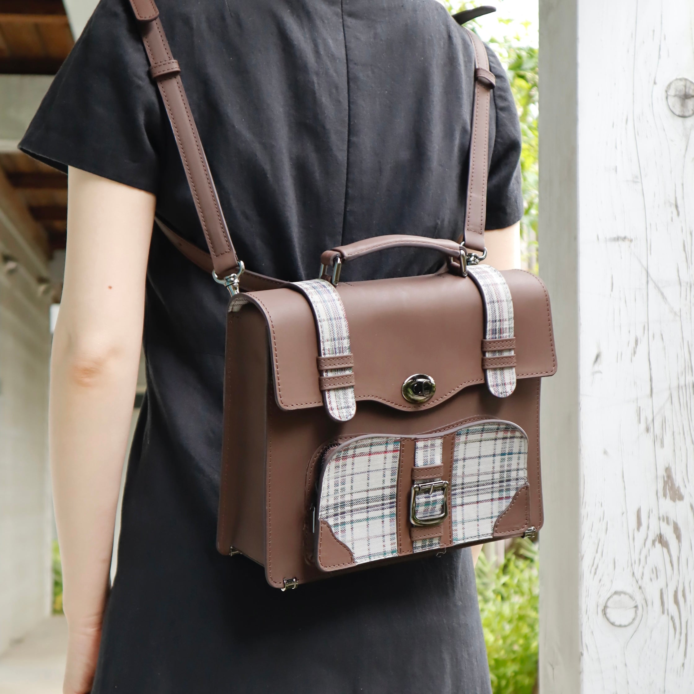 【限定】 miniサッチェルバッグ(black/red)