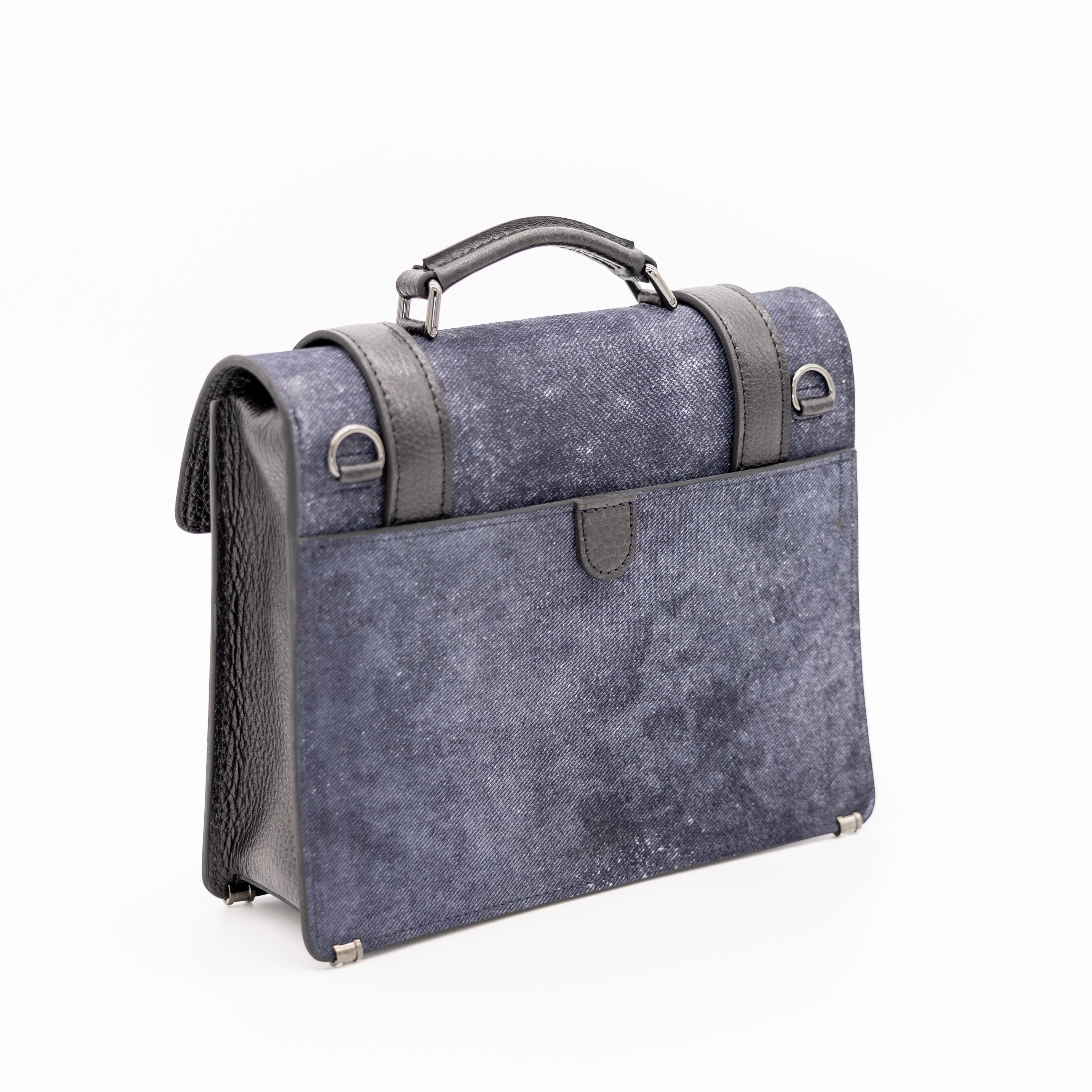 【限定】 miniサッチェルバッグ（denim leather)