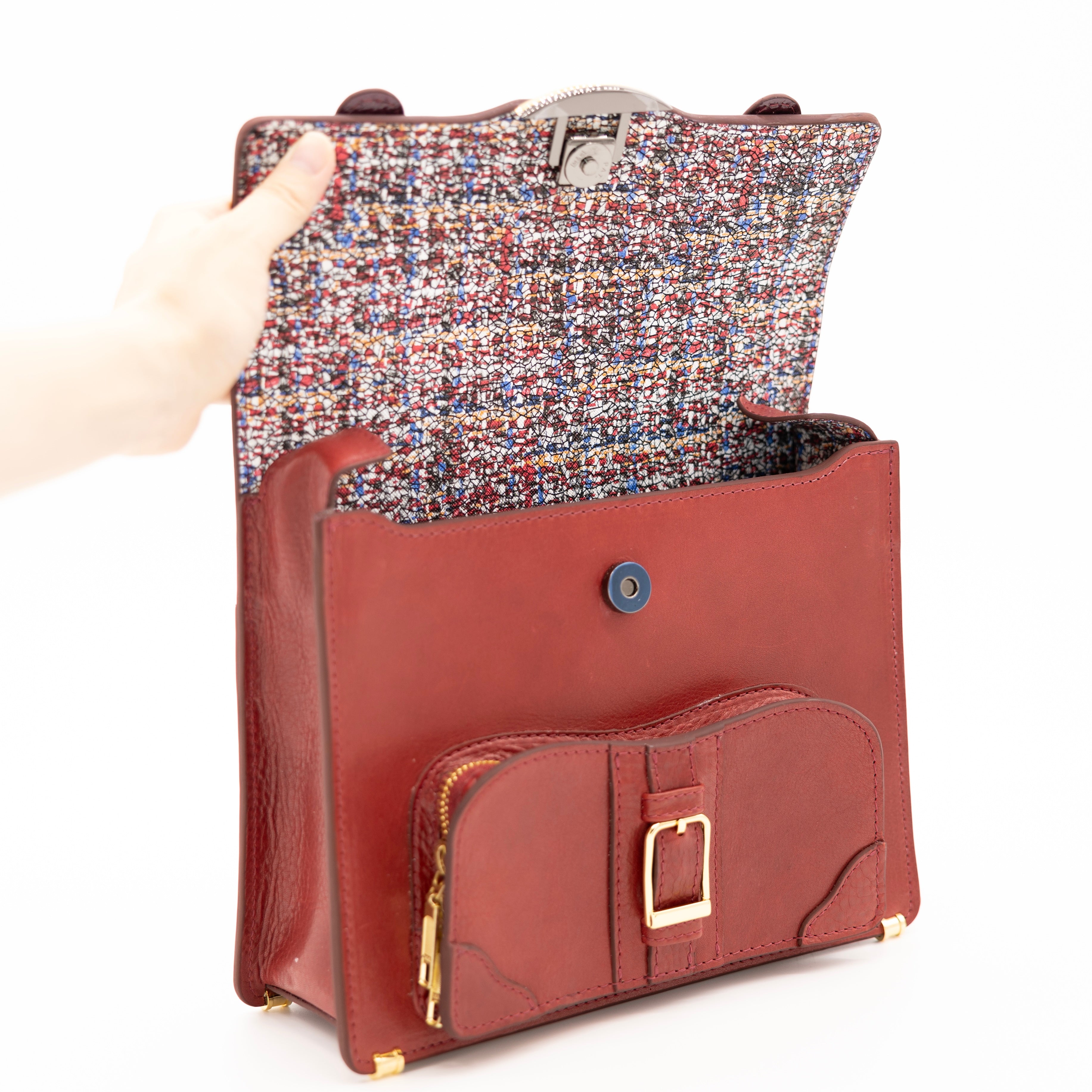 【限定】 miniサッチェルバッグ（red)マグネットタイプ