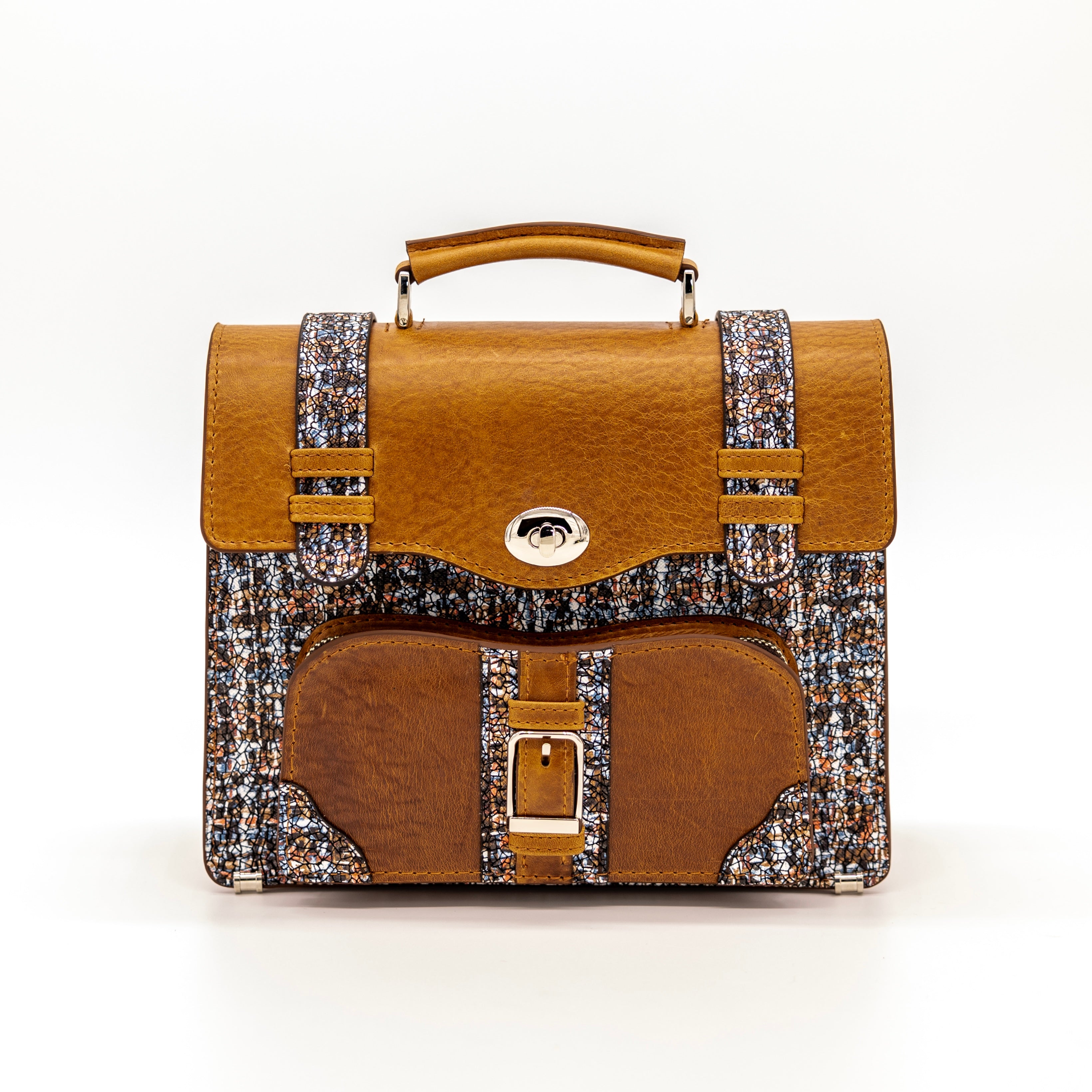 【限定】 miniサッチェルバッグ（light brown B)