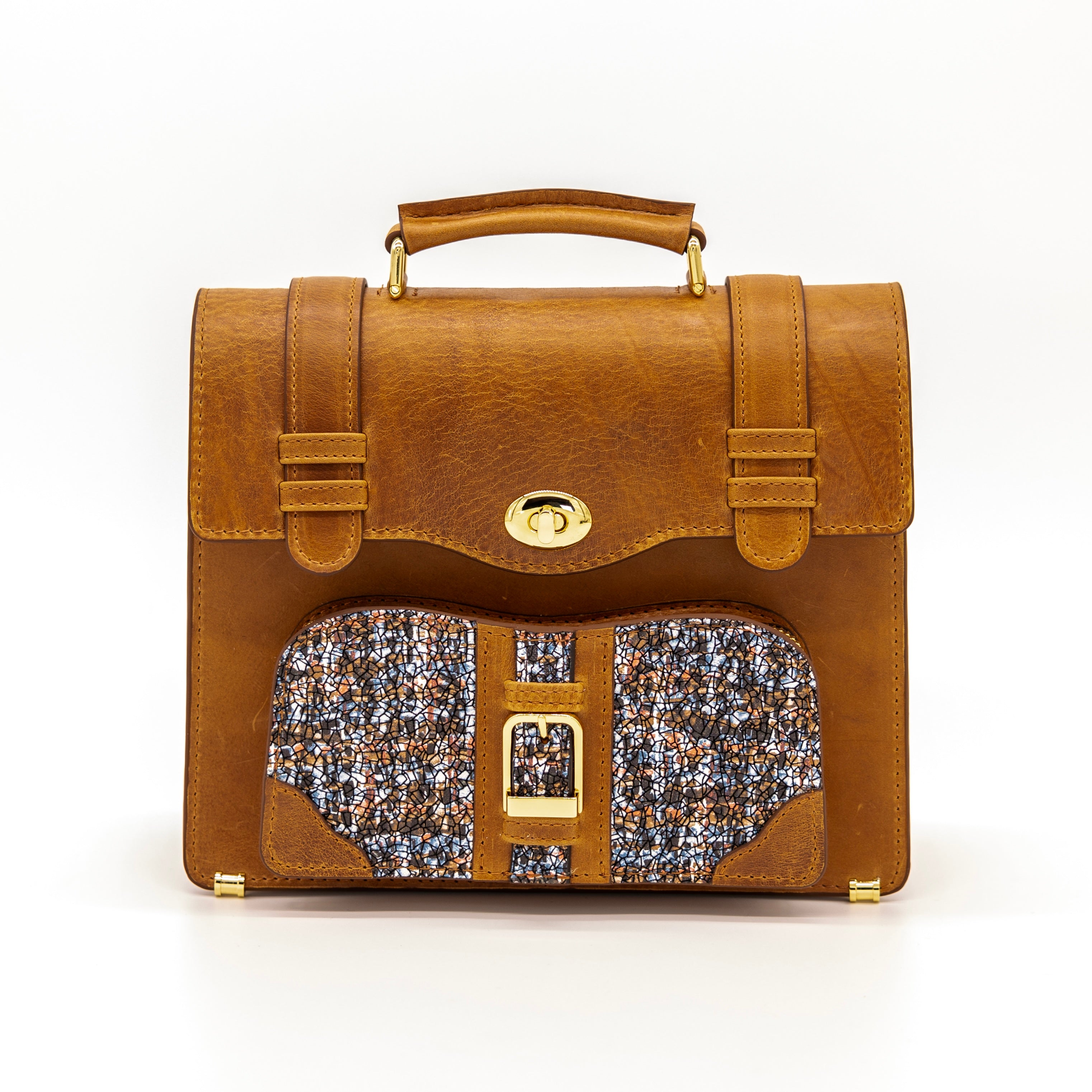 【限定】 miniサッチェルバッグ（light brown A)