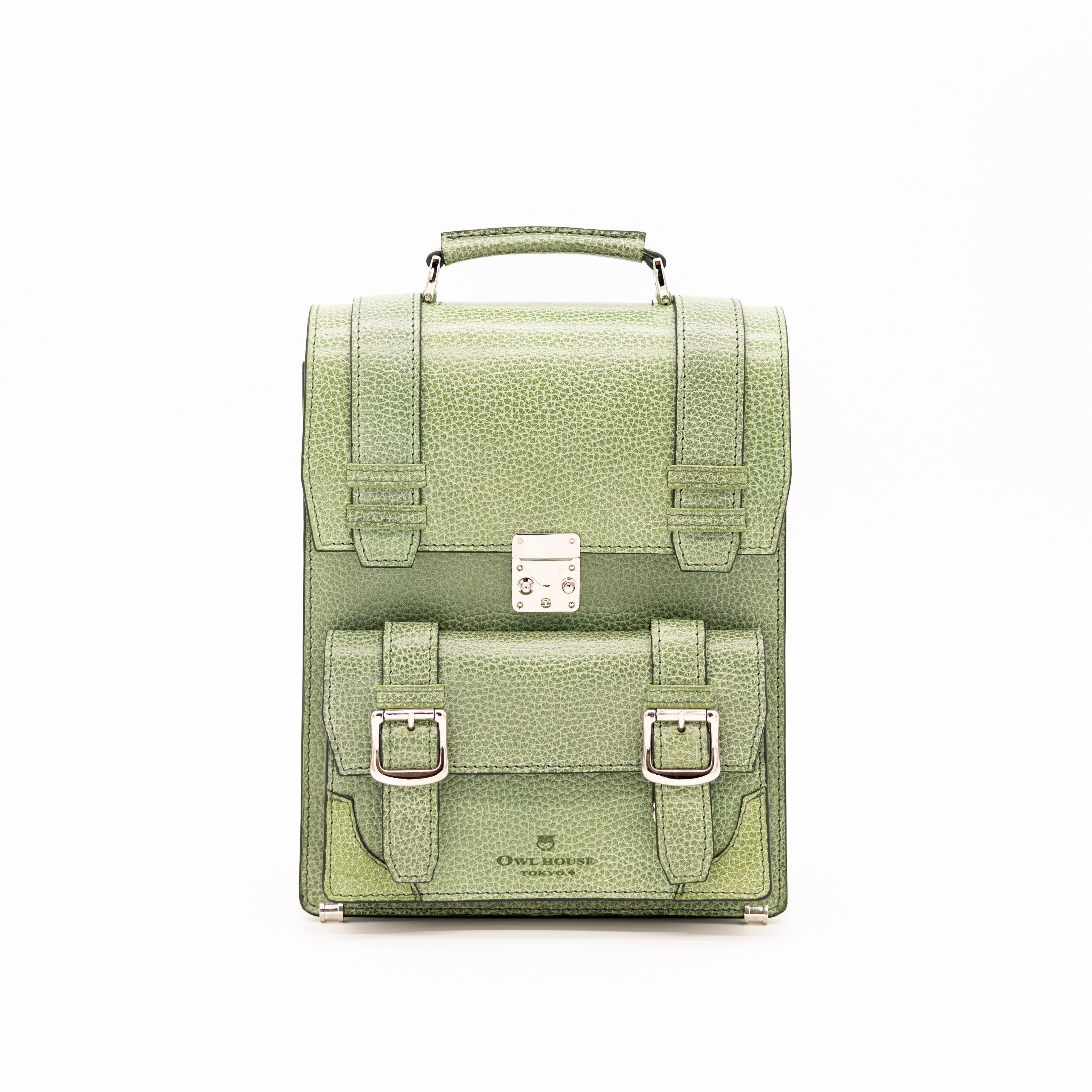 タテ型サッチェルバッグ（Light Green)