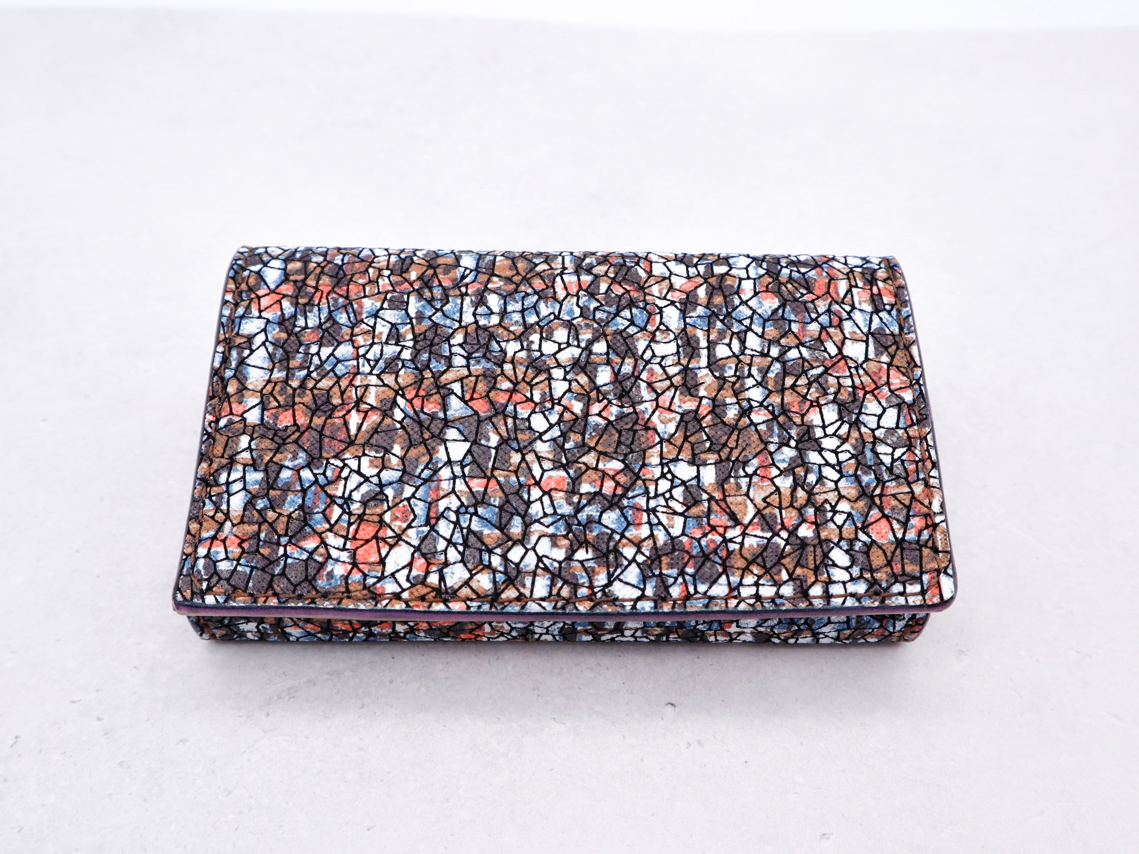 本革カードケース colorful orange