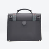 (Limited) Leather mini satchel bag   (Black/Green)