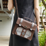 (Limited) Leather mini satchel bag   (Black)